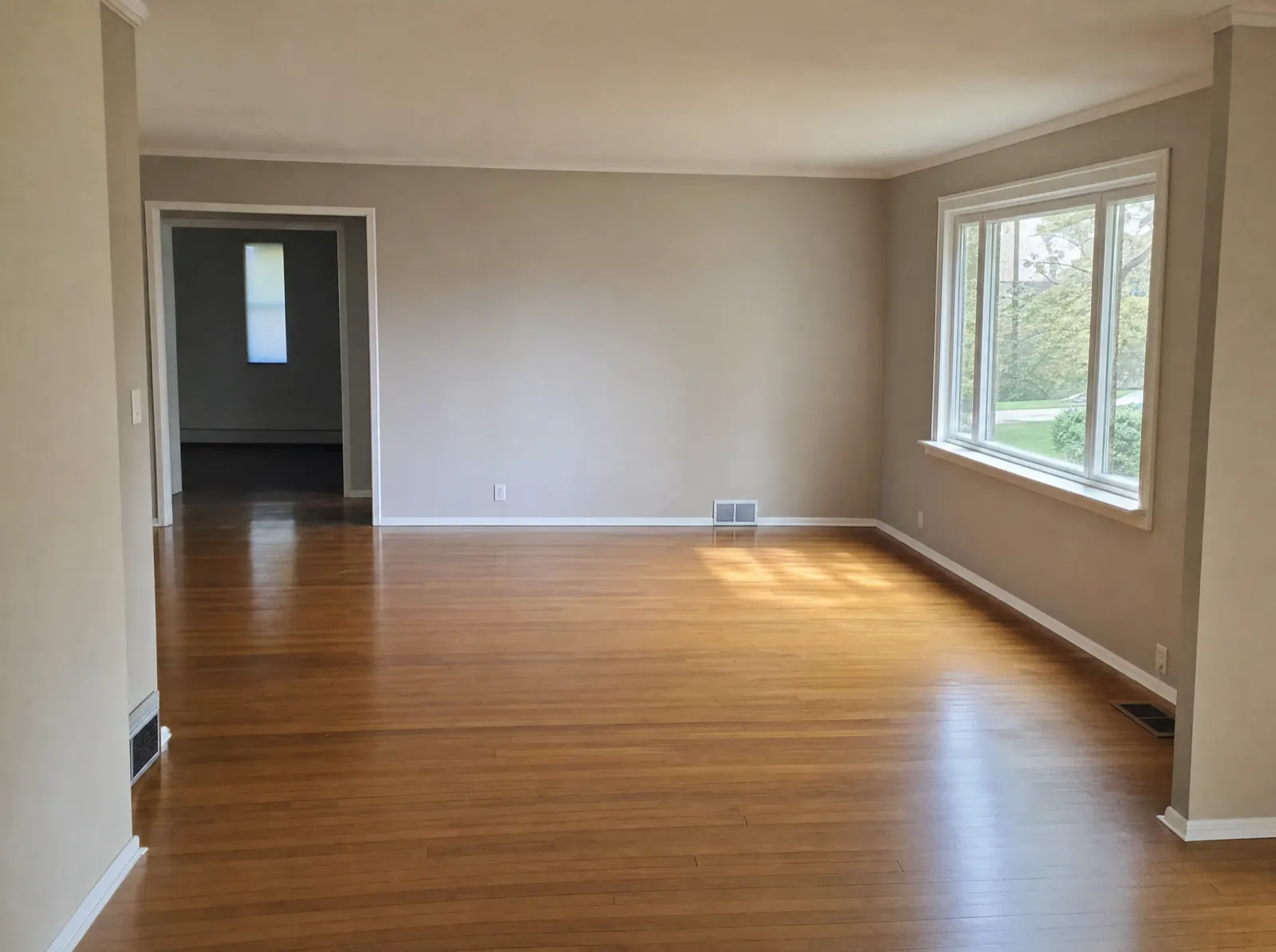 Cleared interior of a La Jolla property after a full cleanout